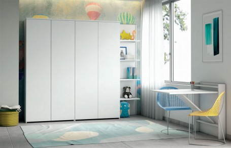 Letto a castello a scomparsa N08