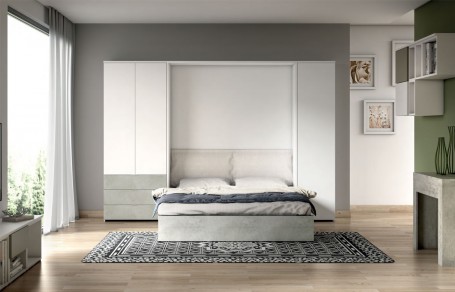 Letto matrimoniale a scomparsa N09