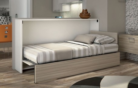 Letto Singolo a Scomparsa 478 - struttura aperta.