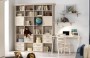 Cameretta AFRODITE 11 - zona studio con libreria