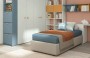 Cameretta per bambini VOLO C001 - letto imbottito