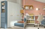 Cameretta per bambini VOLO C001 - Armadio e zona studio