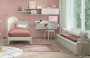 Cameretta per bambini VOLO C002 - Letto con zona studio e basi a terra