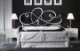 Letto matrimoniale in ferro CAPRICCIO - colore bianco satinato