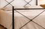 Letto matrimoniale in ferro Alba - pomolo