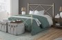 Letto matrimoniale in ferro Alba - foglia oro