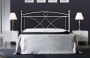 Letto matrimoniale in ferro Alice - bianco satinato