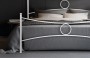 Letto matrimoniale in ferro Conca - pediera