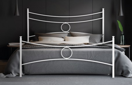 Letto matrimoniale in ferro Conca