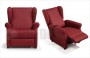 Poltrona relax Bergè Compact - viste chiusa e distesa