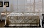 Letto in ferro mod. Caterina - avorio antico