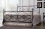 Letto in ferro mod. Annalisa - nero argento
