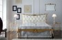 Letto matrimoniale Agata - foglia oro
