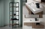 Mobile Arredo Bagno BG010 - particolare colonna e base sospesa.