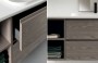 Mobile Arredo Bagno BG002 - Particolare cassetto e elementi a giorno base porta lavabo.