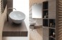 Mobile arredo bagno UP024 - particolare lavabo e pensile.