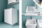 Mobile arredo bagno UP028 - particolare base con ante e lavatoio