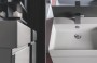 Mobile arredo bagno BG41 - particolare basi e lavabo.