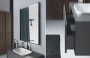 Mobile arredo bagno BG51 - particolare cassetto e specchiera.