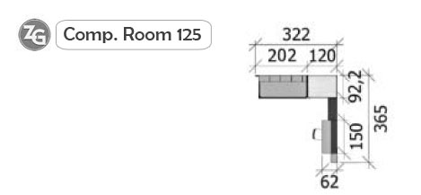 Misure cameretta room 125
