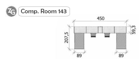 Misure cameretta room 143