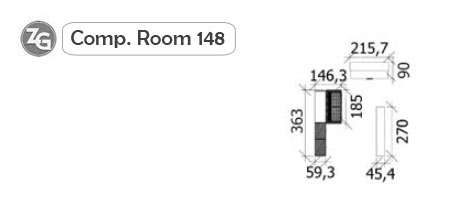 Misure Cameretta Room 148